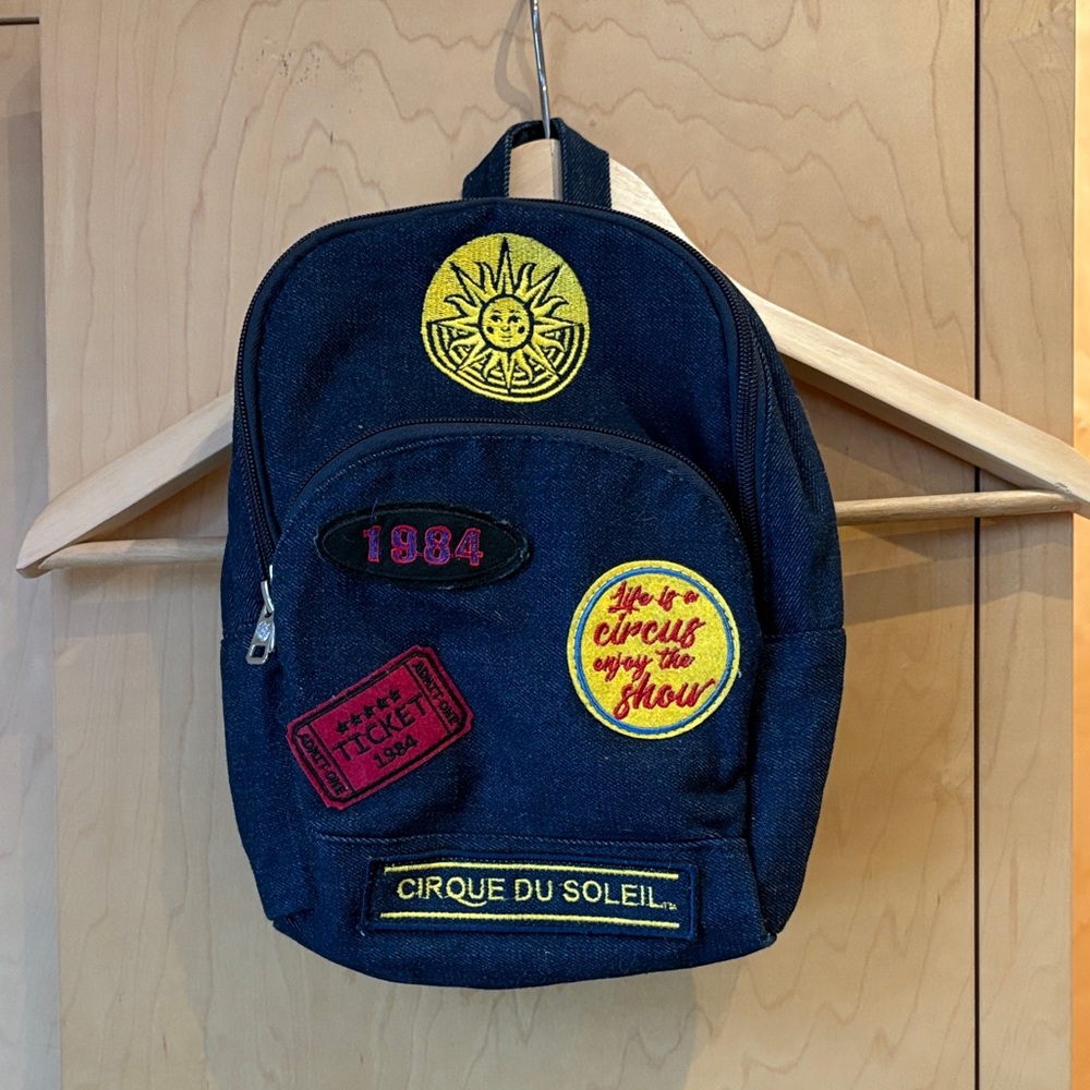 Cirque du Soleil Denim Backpack with Patches